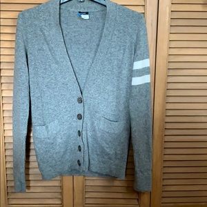 Grey & White Varsity Sweater